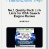 No.1 Quality Back Link Lists for GSA Search Engine Ranker Monthly