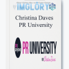 Christina Daves PR University
