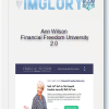 Ann Wilson – Financial Freedom University 2.0