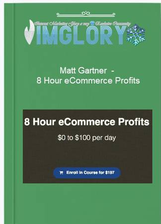 Matt Gartner 8 Hour eCommerce Profits