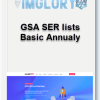 GSA SER lists Basic Annualy