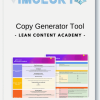 Lean Content Academy Copy Generator Tool