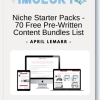 Niche Starter Packs - 70 Free Pre-Written Content Bundles List