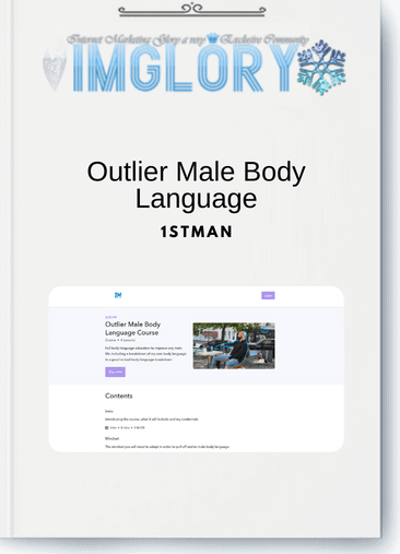 1stman - Outlier Male Body Language