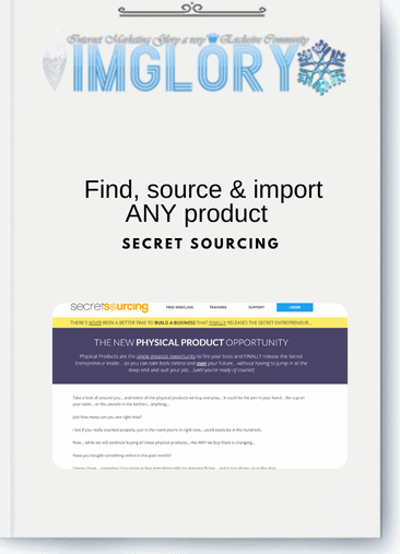 Secret Sourcing - Find source & import ANY product