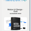 Alexander Hess – Motion UI Design Gold