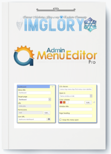 Admin Menu Editor Pro