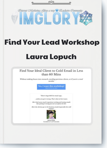 Laura Lopuch Find Your Lead Workshop