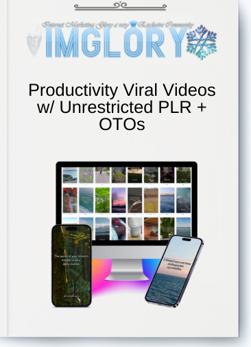 Productivity Viral Videos w Unrestricted PLR